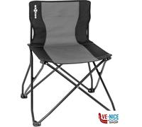 Brunner 0404035N.C20 Sedia Pieghevole da Campeggio con Telaio di Sicurezza Antiribaltamento, Grigio/Nero