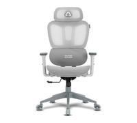 Sedia Alpha Gamer Luna Grey Malha Respirante
