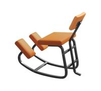 Sedia angolata, sgabello ergonomico for inginocchiarsi con supporto i fianchi, sgabello for computer con buona postura, correzione ortopedica(Orange,85x45x78cm-Black)