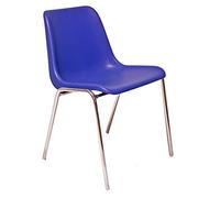 Unisit, Seduta attesa Esse ESC, senza braccioli, acciaio/PPL, blu - blu ESC/B