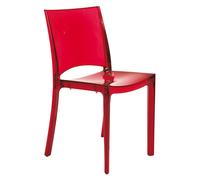 SEDIA B SIDE GRANDSOLEIL FUME'- IMPILABILE- ROSSO RUBINO-BLU ELETTRICO