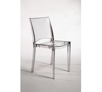 SEDIA B-SIDE IMPILABILE UP ON GRAND SOLEIL IN POLICARBONATO TRASPARENTE