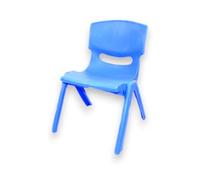 Sedia Bambini 1 Anno 2 Anni Sediolina in Plastica 48x33x36 cm AZZURRA Bambini Scuola Asilo Cameretta Giardino, Portata Fino a 60 kg.