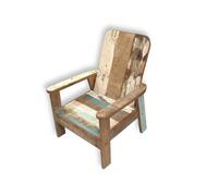 SEDIA bambini da arredamento etnico per camera BIMBI in legno poltrona sediolina