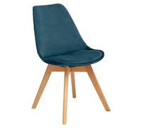Sedia Baya - Blu Anatra - Velluto - Atmosphera Interior Designer