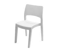 Sedia Bianca Di Giardino Interno/da Esterno 50x51xH82cm PROGARDEN
