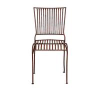 Sedia Biscottini Ferro Battuto Esterno Giardino Pranzo 40x50x85 Anticata