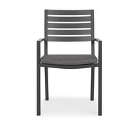 Sedia Bizzotto helina con braccioli antracite