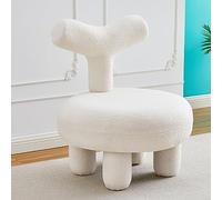 Sedia Boucle di accento con poggiapiedi imbottito, comodo salotto per la decorazione del salone