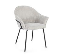Sedia C-Br Cassidy Nero/Grigio Chiaro
