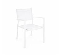 Sedia con braccioli Bizzotto Hilde 88 x 57 x 60 cm bianco-cloud