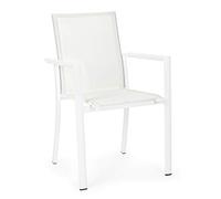 Sedia con braccioli Konnor Bianco Bizzotto Cod.0662740