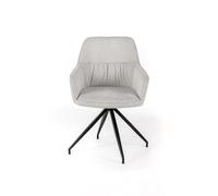 Sedia Caratterizzata da invitanti braccioli e dalla forma della seduta a conchiglia MODELLO GAIA dimensioni 56x56x h 87 cm - peso 18,5 kg sedia in tessuto Rivestimento Grigio chiaro grigio