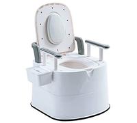 Sedia Comoda bariatrica da 500 libbre Extra Larga Comoda da Comodino con Sedile e Schienale Imbottiti Comoda da Comodino Indipendente e Comoda da posizionare sopra Il WC Bianca e Grigia