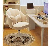 Sedia comoda di vanità di velluto regolabile comoda sedia girevole esecutiva con braccia imbottita/sedia per computer per ufficio per camere da letto sedia da scrivania estetica per ufficio a casa