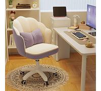 Sedia comoda di vanità di velluto regolabile comoda sedia girevole esecutiva con braccia imbottita/sedia per computer per ufficio per camere da letto sedia da scrivania estetica per ufficio a casa
