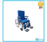 SEDIA COMODA DISABILI E ANZIANI AUTOSPINTA SCHIENALE RECLINABILE E SECCHIELLO