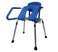 GIMA - Sedia di sollevamento 3 in 1 in alluminio, utilizzabile come rialzo WC, comoda e sedia da doccia, 43193