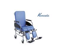 Sedia comoda in acciaio verniciato schienale reclinabile linea Komoda Moretti