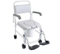 Sedia comoda per Wc e Doccia con ruote - Moretti