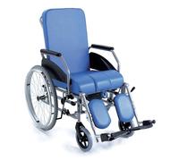 Sedia Comoda Reclinabile 48 cm a Telaio Rigido con Ruote Grandi Posteriori Moretti RC340-48