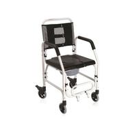 Sedia comoda Wc E Doccia Con 4 Ruote per disabili e anziani Moretti