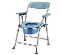 Sedia Comodino Comodino, Sedile WC con Telaio in Acciaio Inossidabile di Sicurezza e Piedini Antiscivolo, Toilette Portatile, Sedia da Doccia per Vasca da Bagno per Anziani, Persone Disabili