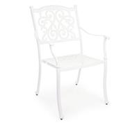 Sedia con braccioli alluminio IVREA Bianco 0805090