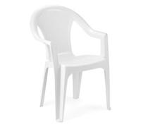 Sedia con braccioli polipropilene KORA Rattan Bianco