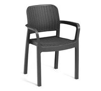 Sedia con braccioli resina BELLA Grafite K249570K939KK