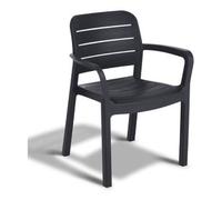 Sedia con braccioli resina TISARA Grafite K221209K939KK
