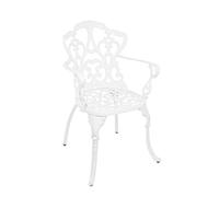 Sedia con braccioli Victoria bianco Bizzotto Cod.0805002