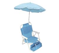 Sedia con OMBRELLINO Bimbi Celeste 37x40x47cm Struttura in Acciaio