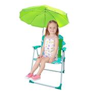 Sedia con Ombrellino per Bambini Sedia Pieghevole da Giardino e Campeggio | Base Stabile Resistente Al Per Viaggi Giardino Piscina Picnico All'Aperto