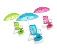 Sedia con ombrellone per bambini sediolina richiudibile relax da mare spiaggia p