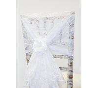 Sedia Cover Cappuccio Evento Decor Matrimonio Sedie Pizzo Tessuto Vari Colori