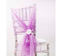 Sedia Cover Cappuccio Organza Vari Colori Matrimonio Evento Venue Decorazione