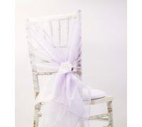 Sedia Cover Cappuccio Organza Vari Colori Matrimonio Evento Venue Decorazione