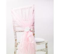 Sedia Cover Cappuccio Organza Vari Colori Matrimonio Evento Venue Decorazione