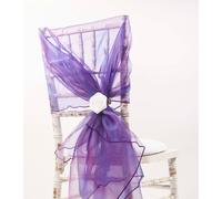 Sedia Cover Cappuccio Organza Vari Colori Matrimonio Evento Venue Decorazione