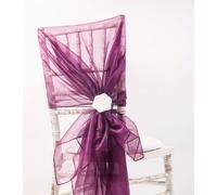 Sedia Cover Cappuccio Organza Vari Colori Matrimonio Evento Venue Decorazione