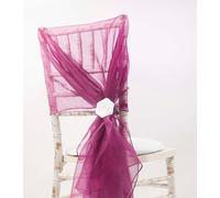 Sedia Cover Cappuccio Organza Vari Colori Matrimonio Evento Venue Decorazione