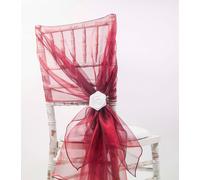 Sedia Cover Cappuccio Organza Vari Colori Matrimonio Evento Venue Decorazione