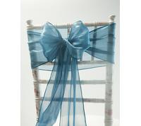 Sedia Cover Fiocco Cappuccio Tavolo Runner Matrimonio Evento Décor Seta Organza