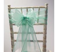 Sedia Cover Fiocco Cappuccio Tavolo Runner Matrimonio Evento Décor Seta Organza
