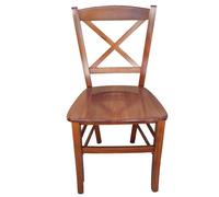 Sedia croce legno massello noce bar casa hotel pizzeria pub ristorante Venezia