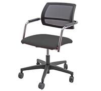 Unisit - LTGN-EN-N - Poltroncina visitatore Lithium LTGN - con braccioli inclusi - nero - Unisit - 86712 - Conf. da 1 Pz. - LTGN-EN-N