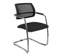 SEDUTA ATTESA LITHIUM LTLTN/IN NERO CON BRACCIOLI