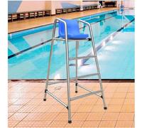 Sedia da bagnino con foro per ombrellone, resistente sedia da osservazione per spiaggia o patio, supporta fino a 299,4 kg, ideale per terrazze e sgabelli da bar all'aperto