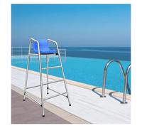 Sedia da bagnino in acciaio inox con gancio rimovibile e sedile in ABS, design antiruggine per la sicurezza del ponte e della piscina